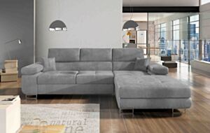 Kampinė sofa-lova ARMANDO-Right-Monolith 84