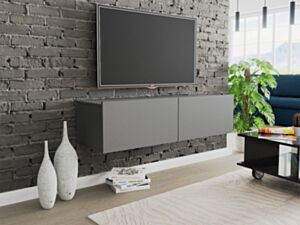 CLAUDE CRTV120 grafito sieninis televizoriaus staliukas