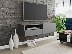 CLAUDE CRTVSZ120 grafito sieninis televizoriaus staliukas