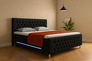 Kontinentinė lova M-CHESTER LED