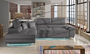 Kampinė sofa-lova ALVIN LED