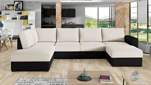 U formos kampinė sofa-lova SZAFRAN Premium