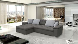 Kampinė sofa-lova DINO - Kairė - Mono 246 + Mono 246 + Mono 244